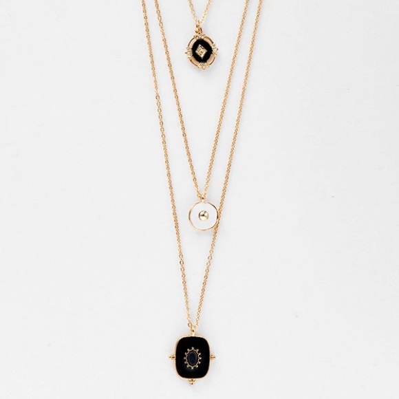 3 layer long pendant necklace - Picture 2 of 5